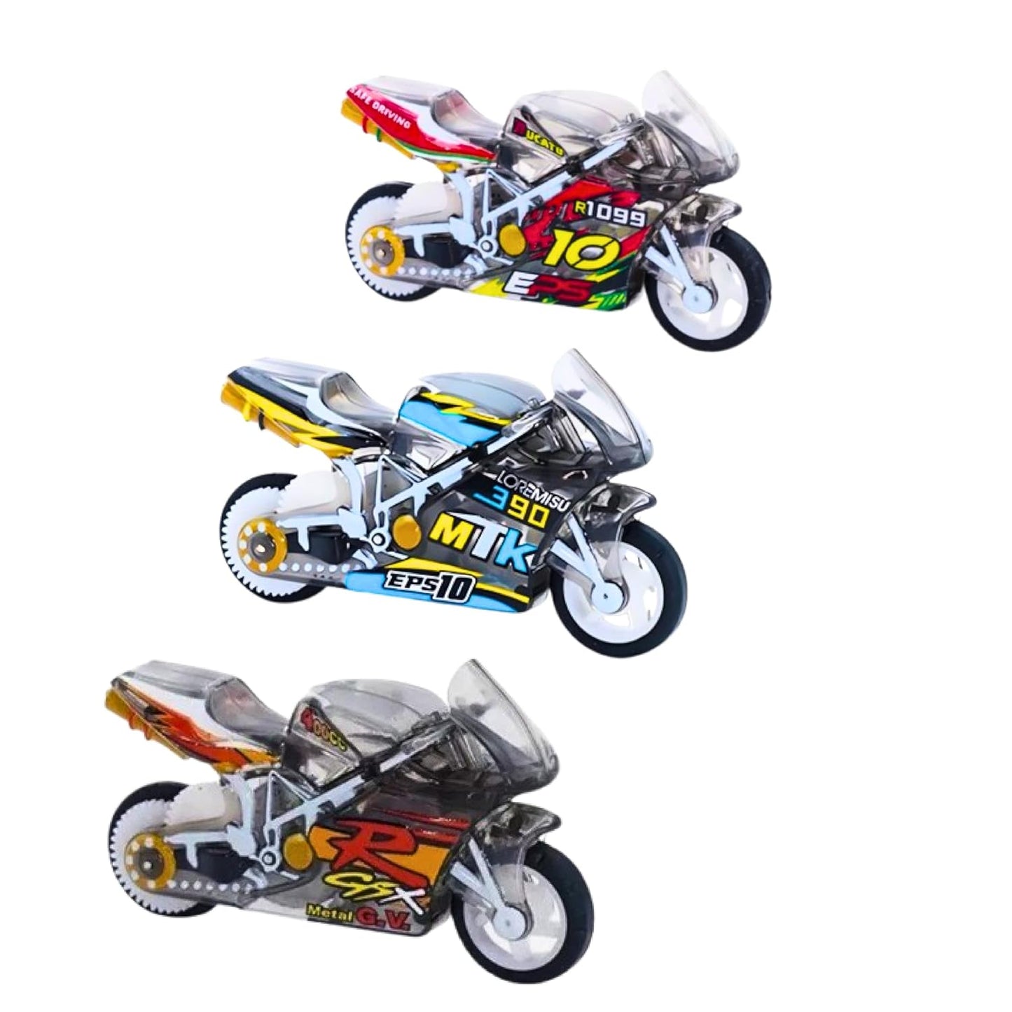Sparkling Stunt Bike Keychain
