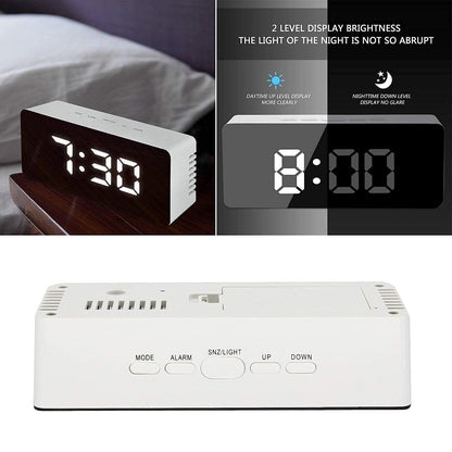 Digital LED Mirror Alarm Clock