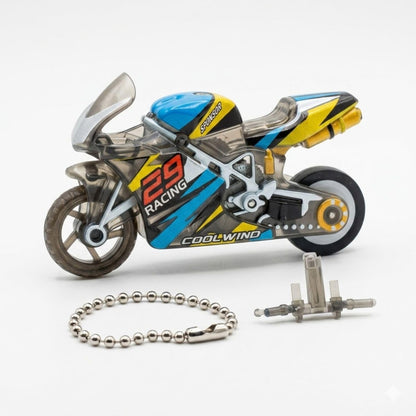 Sparkling Stunt Bike Keychain