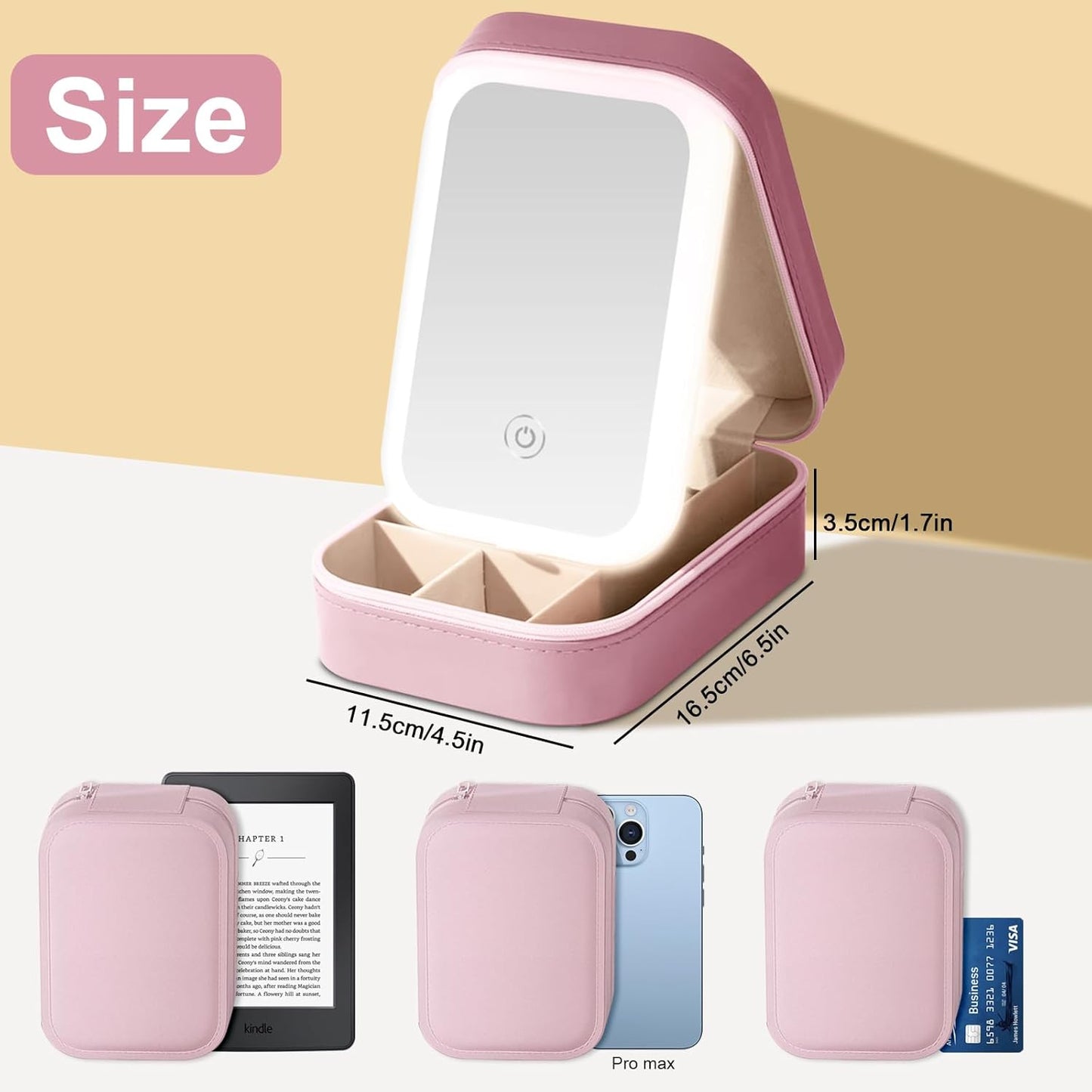 LED Makeup Box With LED Mirror
