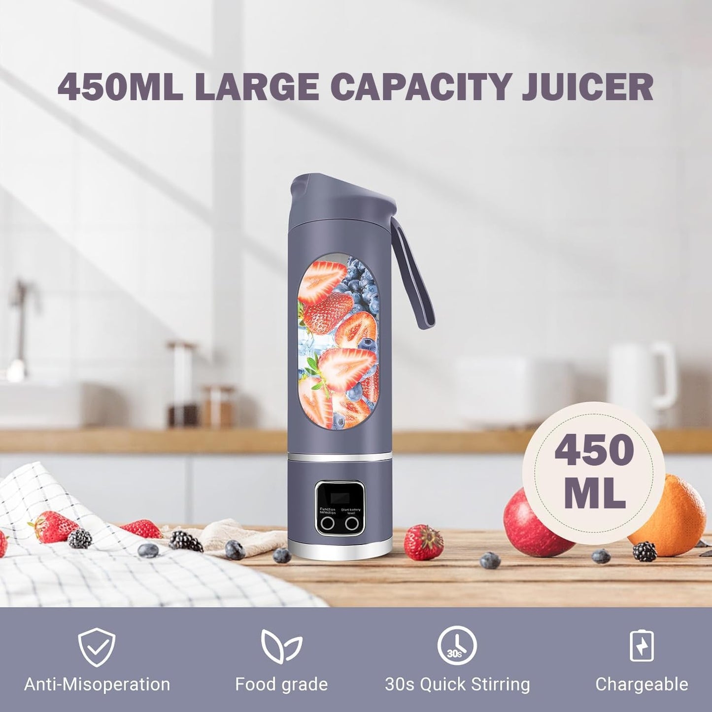 Portable 12 Blade USB Juicer