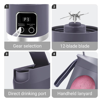 Portable 12 Blade USB Juicer