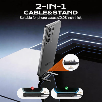 High Speed Type-C Cable With Invisible  Holder