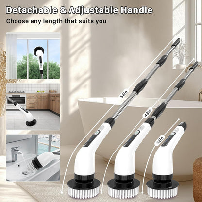 9 In 1 Cordless Electric Spin Scrubber Electric Cleaning Brush