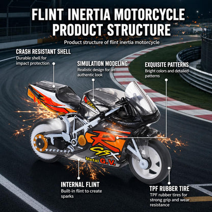 Sparkling Stunt Bike Keychain