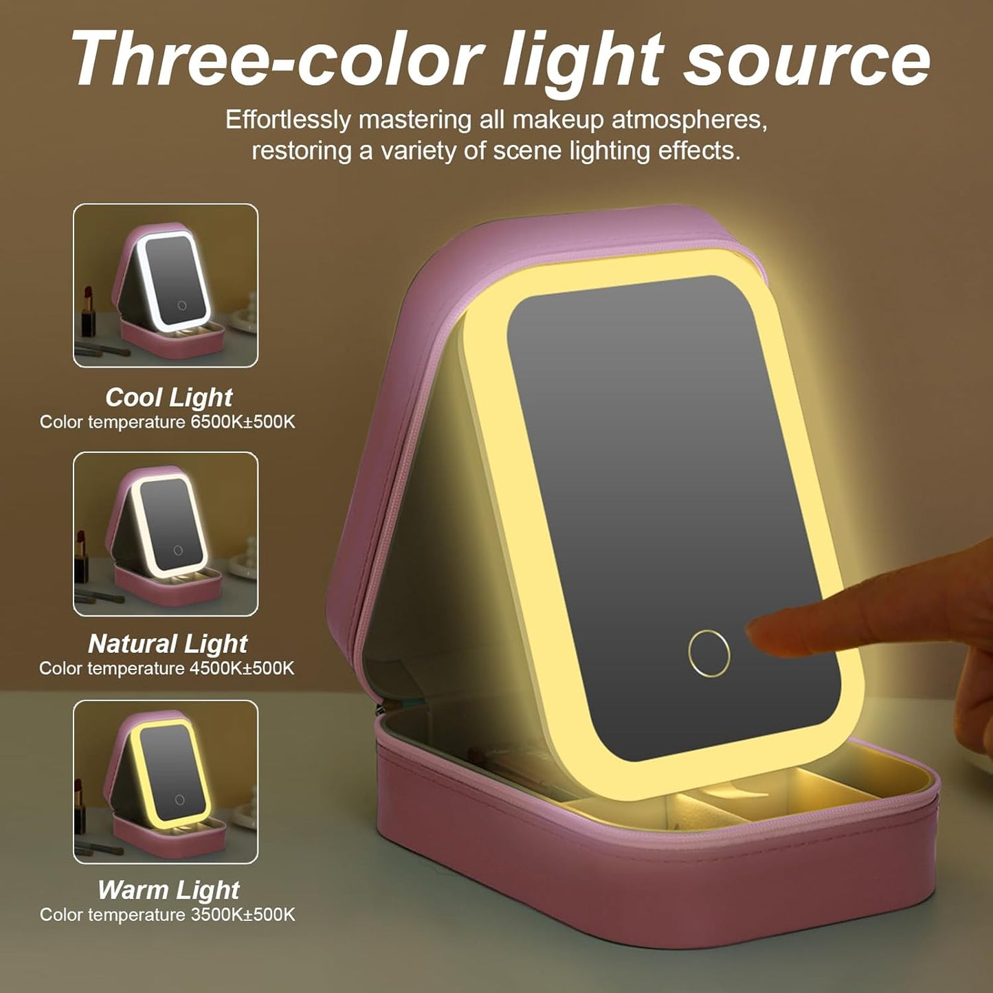 LED Makeup Box With LED Mirror