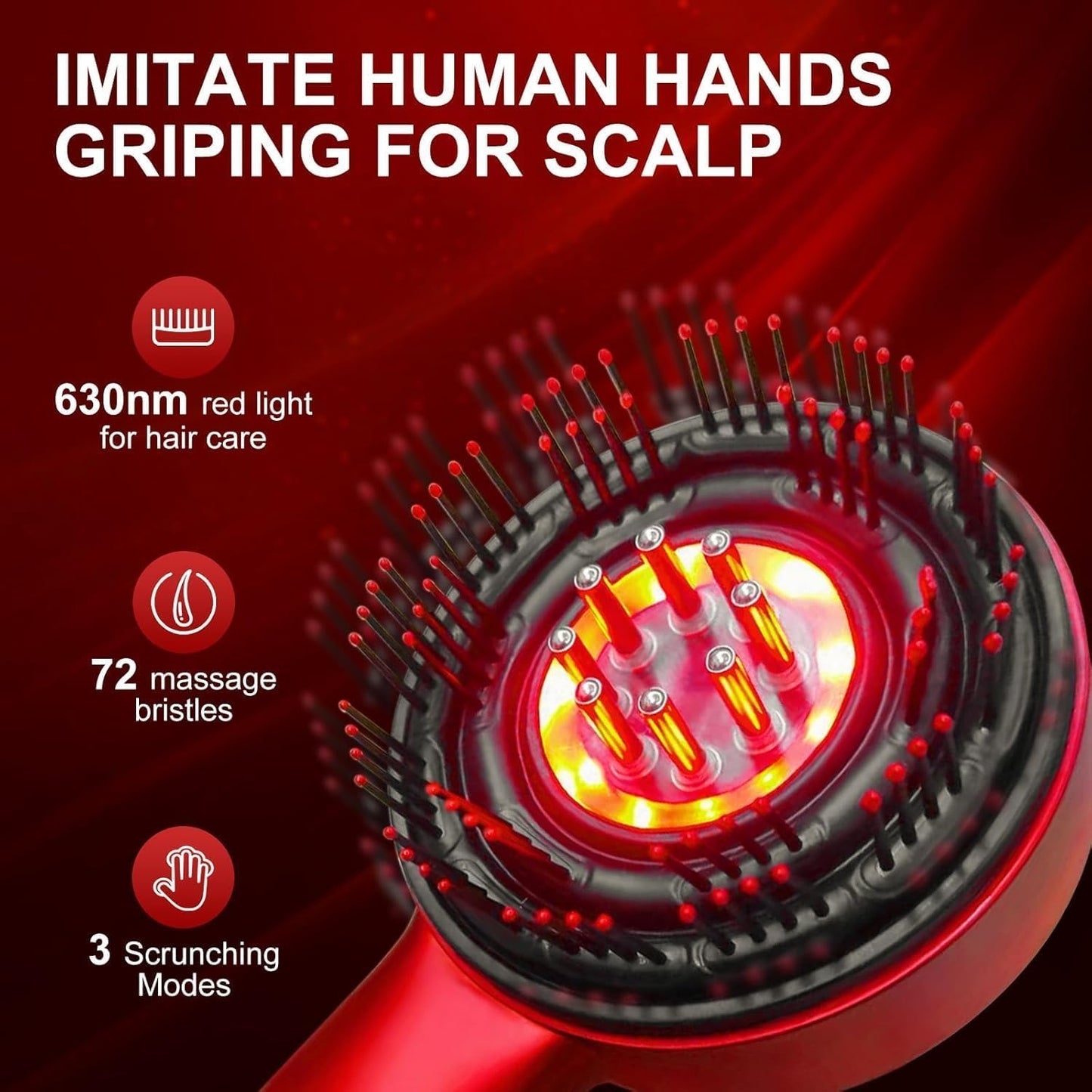 Electric Head Scalp Massager 2 In 1 Scalp Massage Brush And Oil Applicator Electric Head Massager