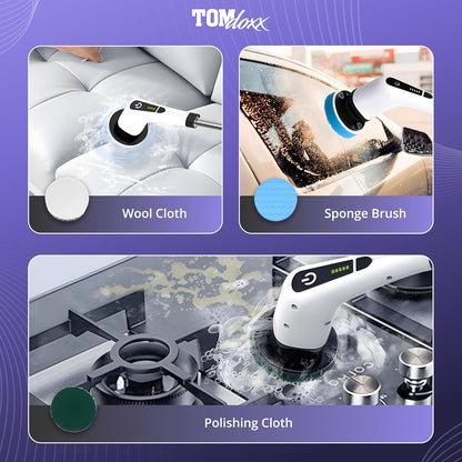 9 In 1 Cordless Electric Spin Scrubber Electric Cleaning Brush